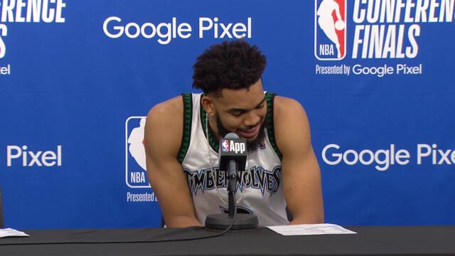 Karl-Anthony Towns Talks Game 1 Loss vs Mavericks, Full Postgame Interview