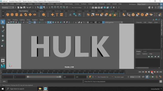 Maya Course | 3D Logo Title Animation in Maya | Complete Step-by-Step Guide