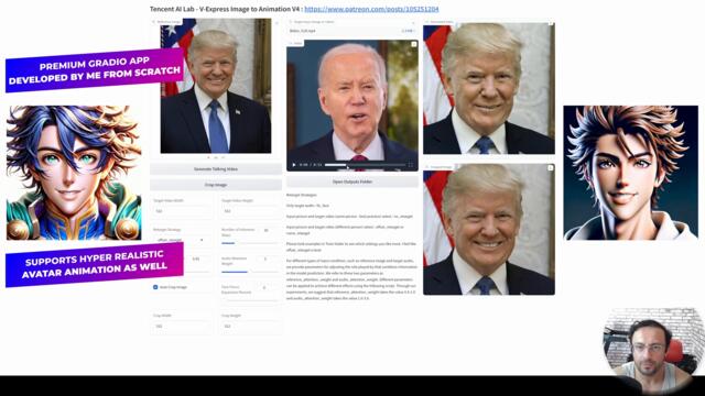 V-Express: 1-Click AI Avatar Talking Heads Video Animation Generator - D-ID Alike - Free Open Source