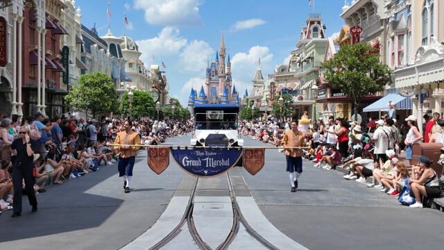 4K Full Festival of Fantasy Parade 2024: A Musical Journey Down Main Street USA at Magic Kingdom!
