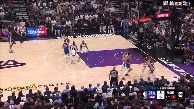 Klay Thompson 0 of 10 field goals vs Kings 2024 PlayIn