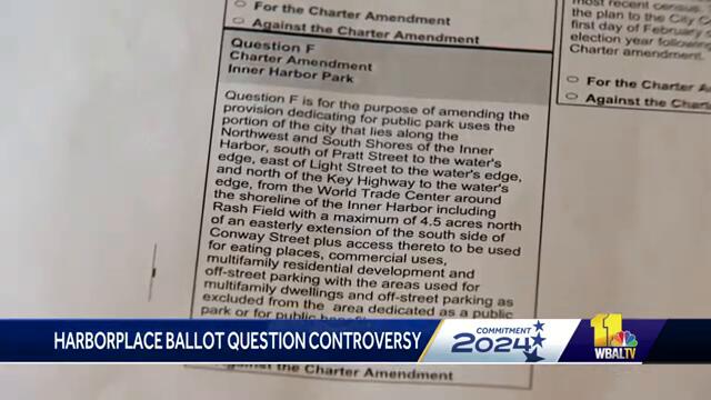 Residents ask for court-ordered edit to Harborplace ballot question