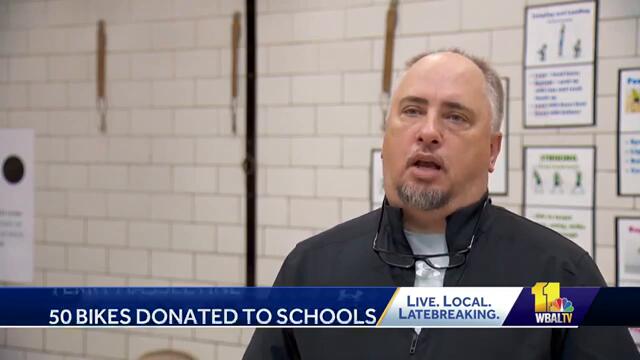 Maryland Cycling Classing donates bikes to schools