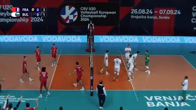 Highlights | France vs. Bulgaria - CEV U20 Volleyball European Championship 2024 | Gold Medal M