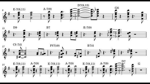 Jim Hall - Festival Minor Transcription