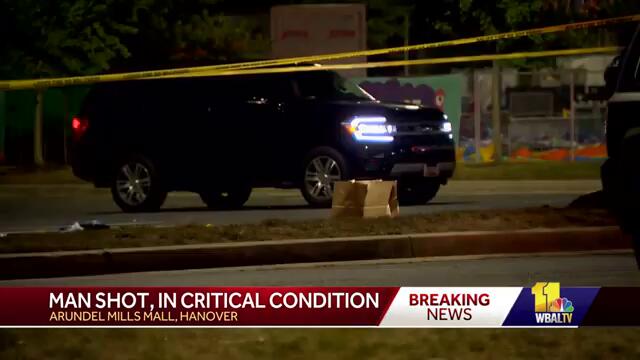 Police: Man shot in Arundel Mills parking lot