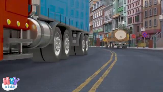 Камионите 🚚 Детско анимационно филмче с камиони | Детски Песни - HeyKids