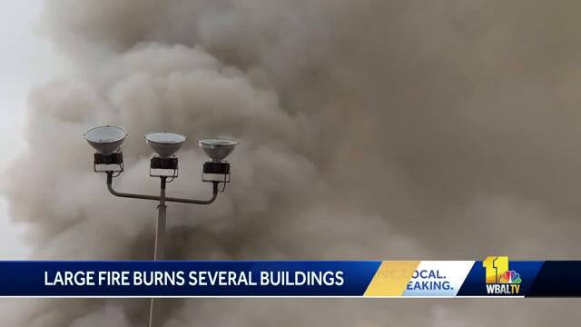 Fire spreads damage through several downtown Baltimore businesses Sunday