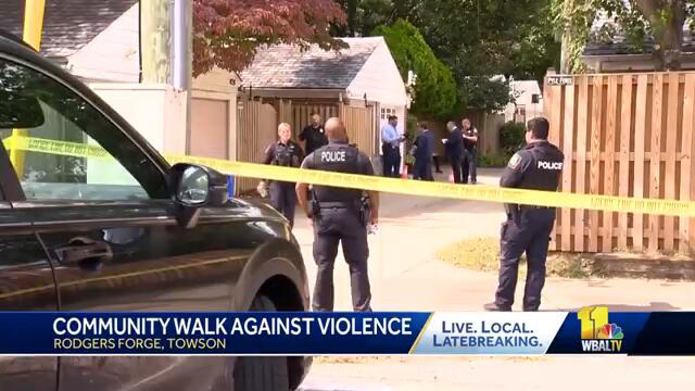 Rodgers Forge holds community walk after man hospitalized