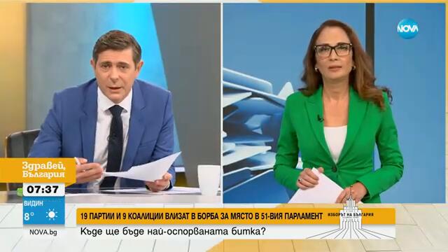 Кой с кого ще се сблъска в различните избирателни райони - Здравей, България (27.09.2024)