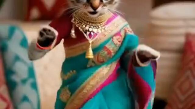 #кючек #indiandance #catdance #cute #funny #ai #shorts #animaldance #animalslovers