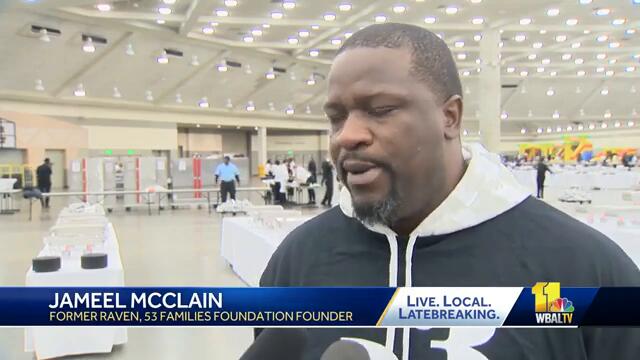 Former Raven's foundation hosts Thanksgiving Dinner