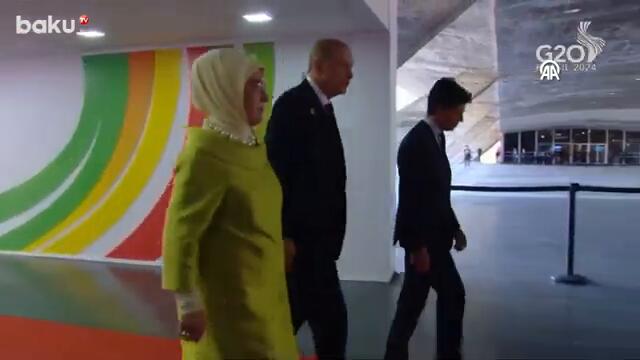 Президент Турции Реджеп Тайип Эрдоган принимает участие в саммите лидеров G20 в Бразилии