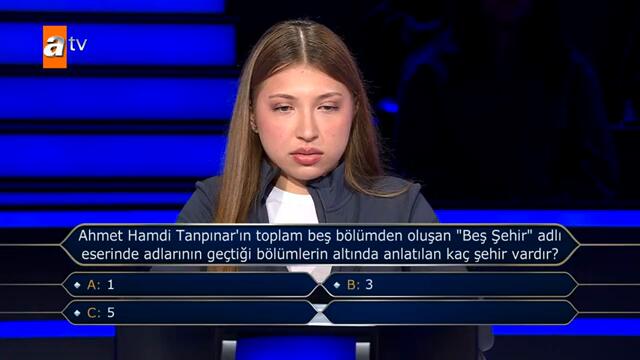 Simay hanım 200 bin TL değerindeki soruya doğru yanıt verebilecek mi? - Kim Milyoner Olmak İster