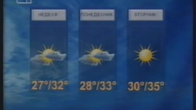 БНТ- Канал 1: Времето (15 юли 2005г.)