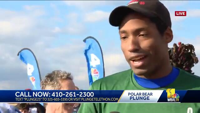 WBAL-TV staffers take live dip for Polar Bear Plunge