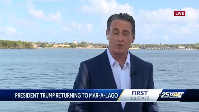 President Donald Trump returning to Florida