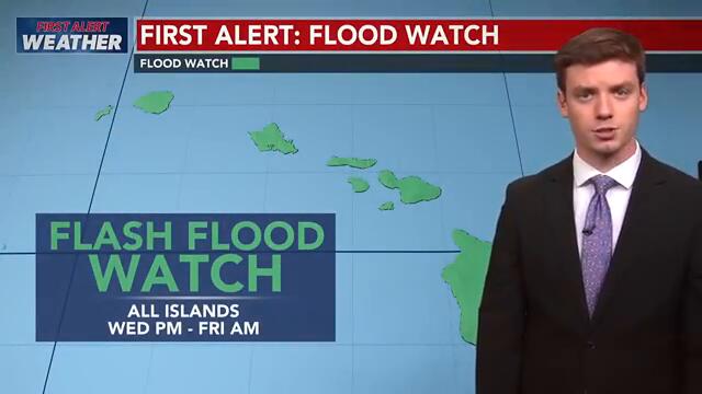 FIRST ALERT WEATHER: Alerts issued for flash flooding, high winds from approaching storm system