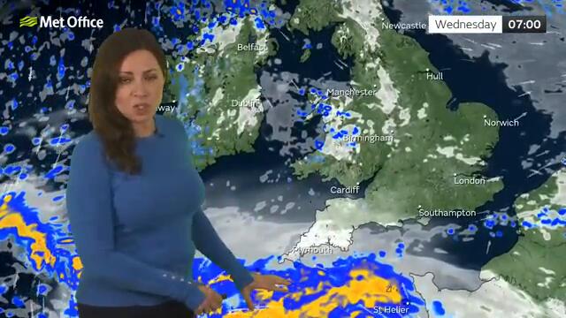 29/01/2025 –Rain moving across the southwest– Morning Weather Forecast UK – Met Office Weather