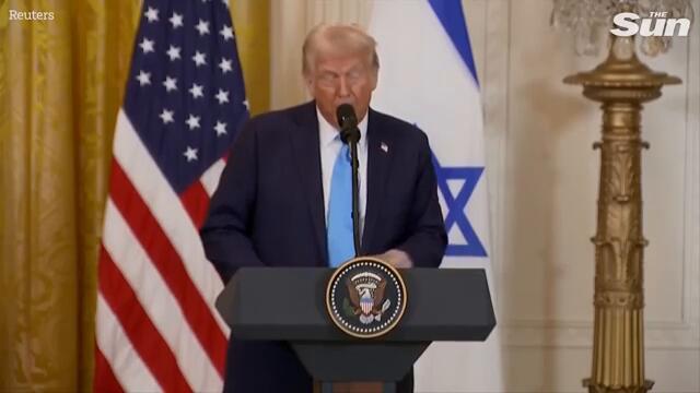 Donald Trump vows to ‘take over Gaza’ & ‘level it’ for redevelopment as he hosts Netanyahu