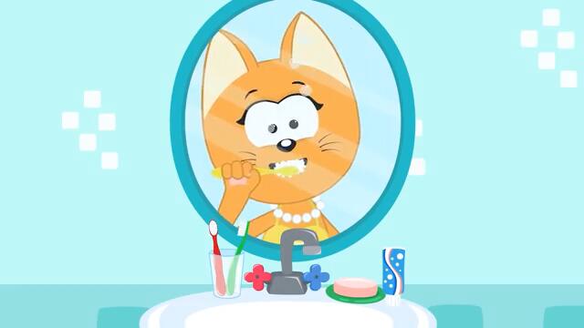Котенок Котэ - НАДО ЧИСТИТЬ ЗУБКИ - песенки для детей