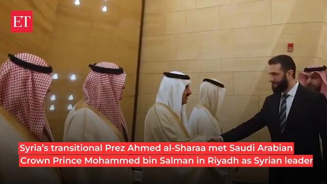 Syria's interim President Al-Sharaa visits Saudi on 1st foreign trip, meets Crown Prince in Riyadh