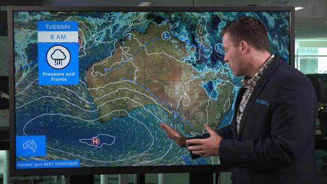 National Weather Forecast: Cool change for the south-east, twin Tropical Cyclones in the north-west