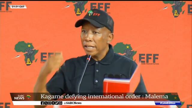 Rwandan President defying international order : Malema