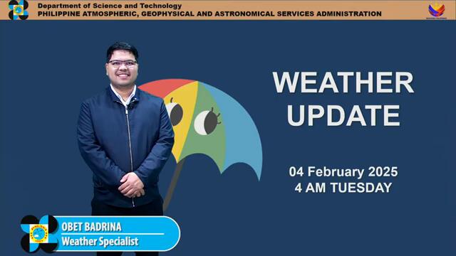 Public Weather Forecast issued at 5AM | February 4, 2025 - Tuesday