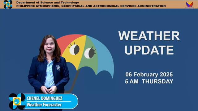 Public Weather Forecast issued at 5AM | February 6, 2025 - Thursday