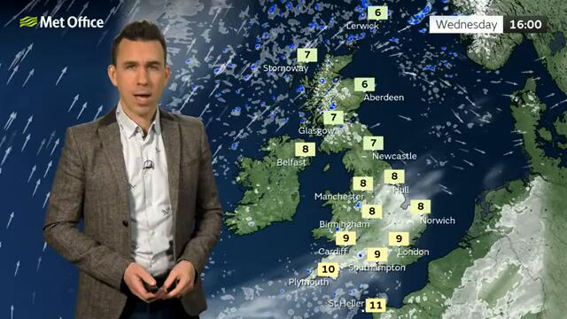 05/02/2025 – More settled afternoon – Afternoon Weather Forecast UK – Met Office Weather