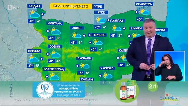 BTV Времето (09.02.2025 г. – централна емисия)
