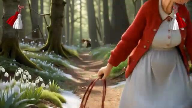 Детска песничка за Баба Марта, горските животни и мартеничките | Българска песен за деца