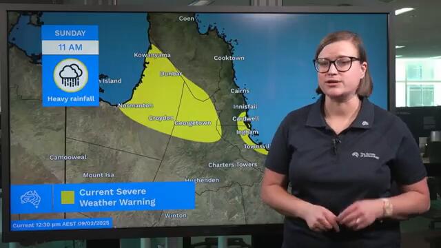 Severe Weather Update 9 February 2025: Monsoonal rain and flooding continue for northern Queensland