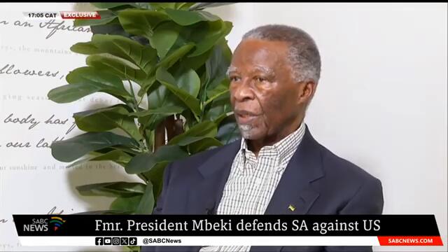 Former President Mbeki defends SA against US