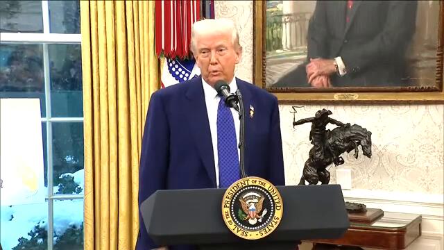President Trump speaks to reporters, swears in Tulsi Gabbard Director of C.I.A.