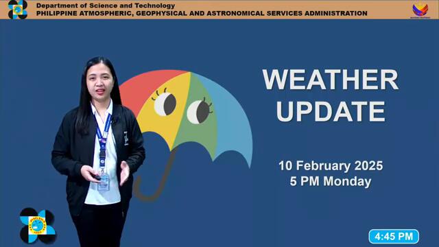Public Weather Forecast issued at 5PM | February 10, 2025 - Monday