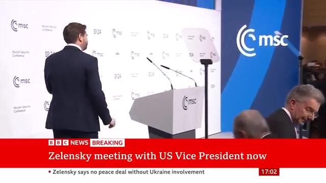 Zelensky meeting with US Vice President | BBC News
