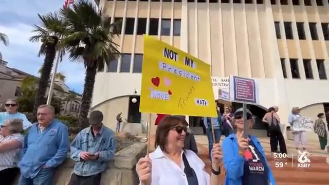 ‘Not My President Day’ protests held in cities across Central Coast