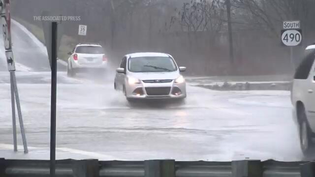 Kentucky faces flooding as US braces for more wintry weather