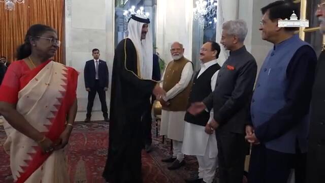 President hosts Banquet in honour of HH Sheikh Tamim bin Hamad Al Thani, Amir of the State of Qatar