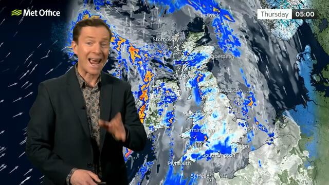 19/02/2025 – Overcast and wet for many – Evening Weather Forecast UK – Met Office Weather