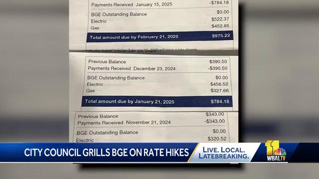 'No one can afford this': BGE grilled at Baltimore City Council meeting over rising rates