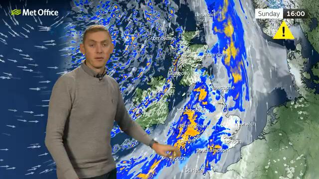 23/02/2025 - Band of rain pushes in - Morning Weather Forecast UK – Met Office Weather