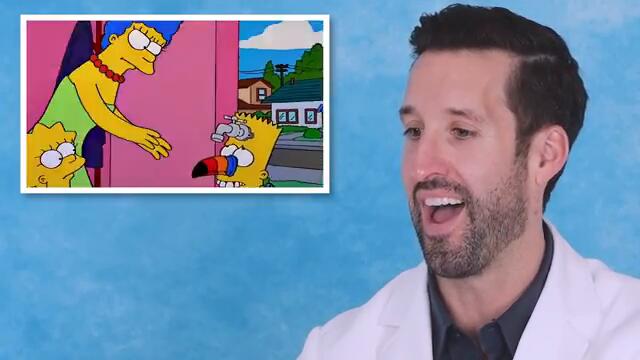 ER Doctor Reacts to The Simpsons Hilarious Medical Scenes #23