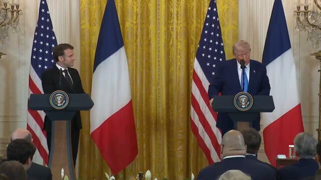President Trump Holds a Press Conference with President Emmanuel Macron of France