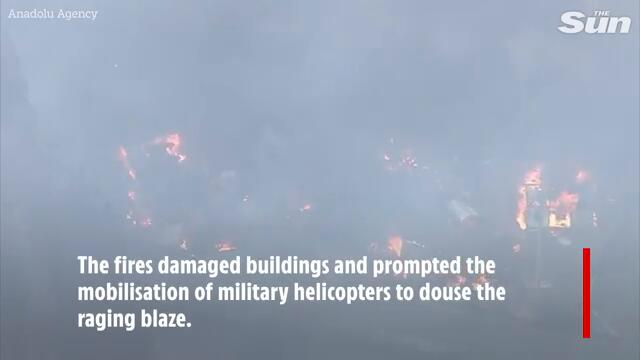 Blazing wildfires rip through Japan as thousands flee burning villages