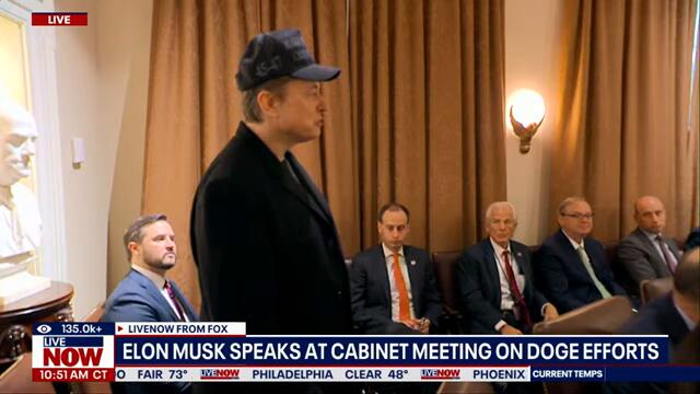 ELON MUSK: 'There are dead people working in government.' Speaks at Trump Cabinet Meeting on DOGE