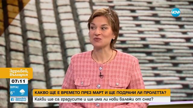 Синоптик: Времето през март ще бъде променливо - Здравей, България (28.02.2025)