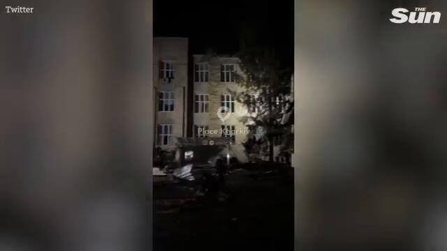 Ukrainian hospital blown up by Russian drone hours after Trump & Zelensky row